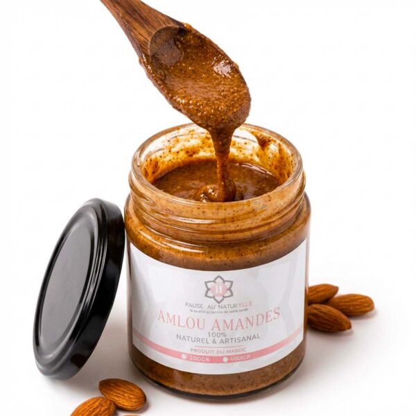 Amlou con almendras de Agadir - Artesanal - 100% tarro abierto natural
