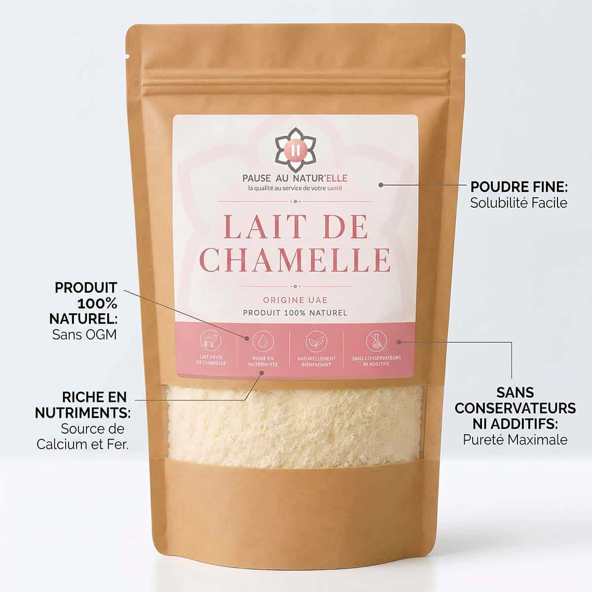 Lait de chamelle en poudre des Émirats - 100g – Bild 3