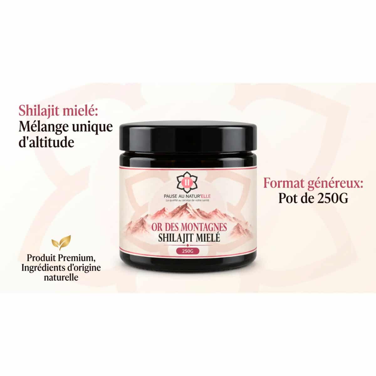 Miel crémeux shilajit - Miel noir 250g info