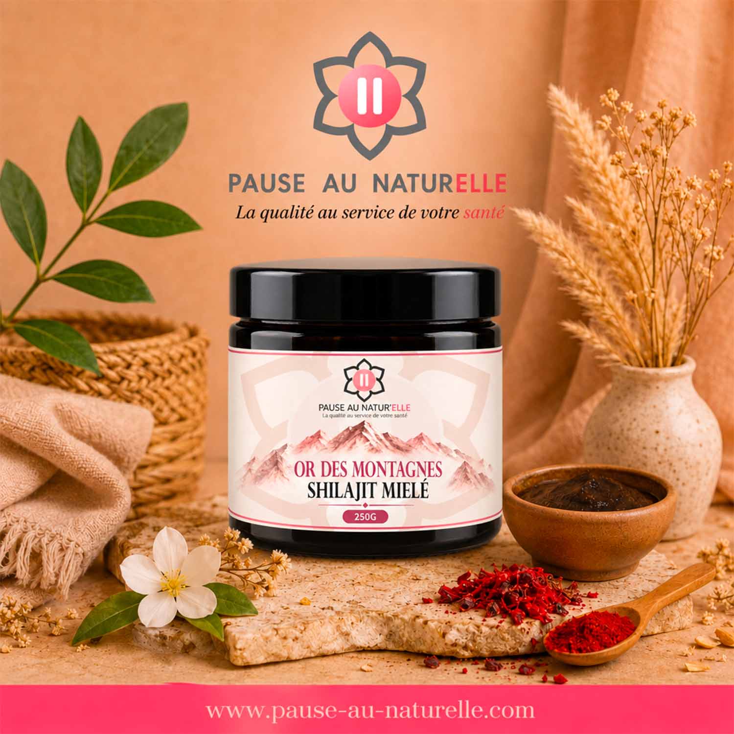 Miel crémeux shilajit - Miel noir 250g