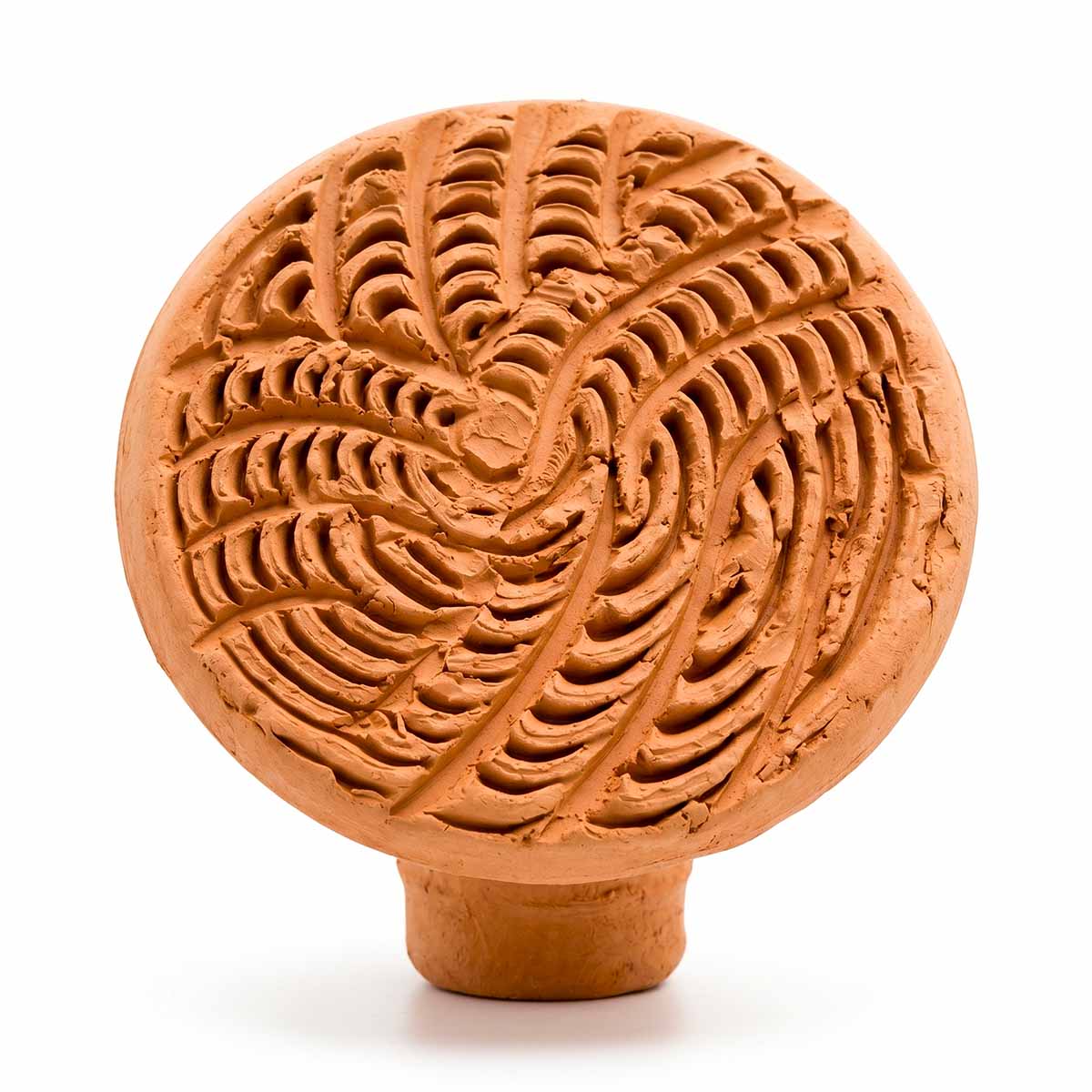 Disque de gommage en terre cuite – Pierre ponce marocaine artisanale face