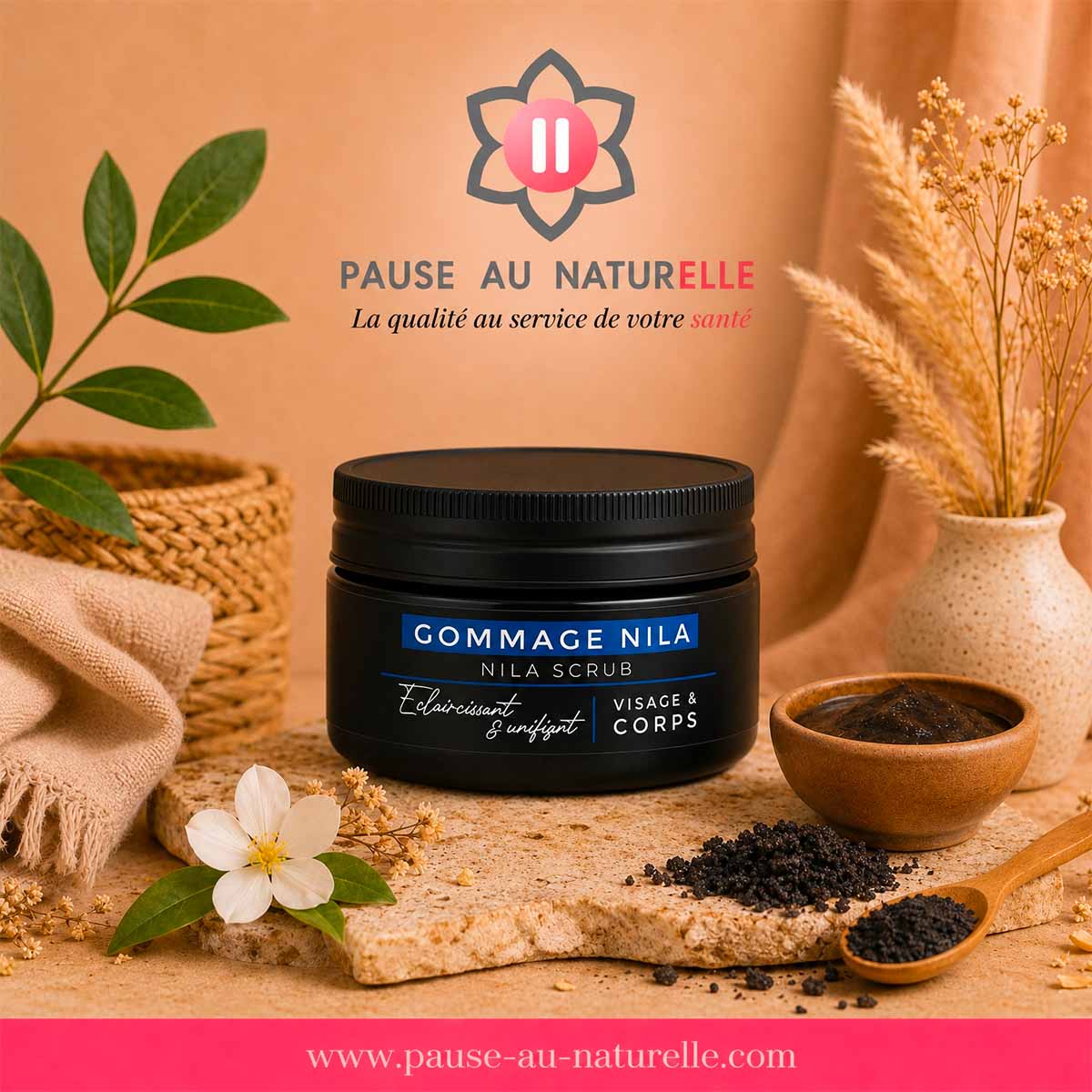 Gommage à la nila - Exfoliant éclaircissant & unifiant - Visage & corps