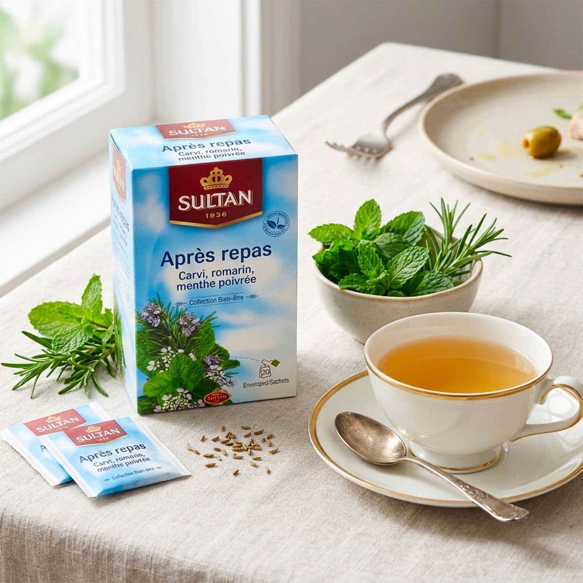 Thé Sultan après repas (20 sachets) présentation