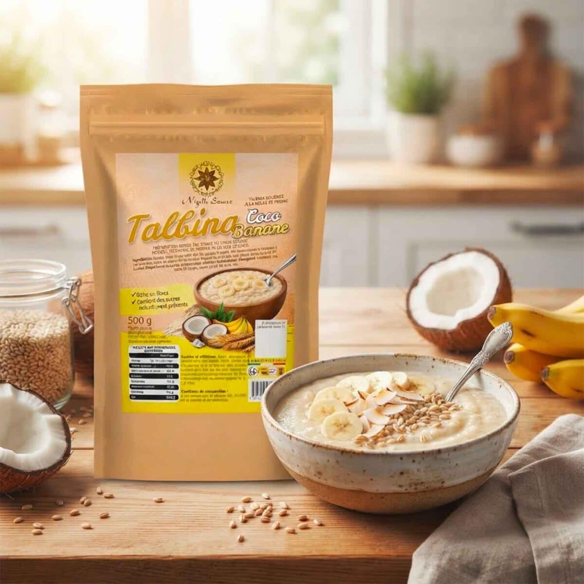 Talbina coco banane - Contenance 500g information